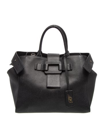 Roger Vivier Leather Top Handle Bag