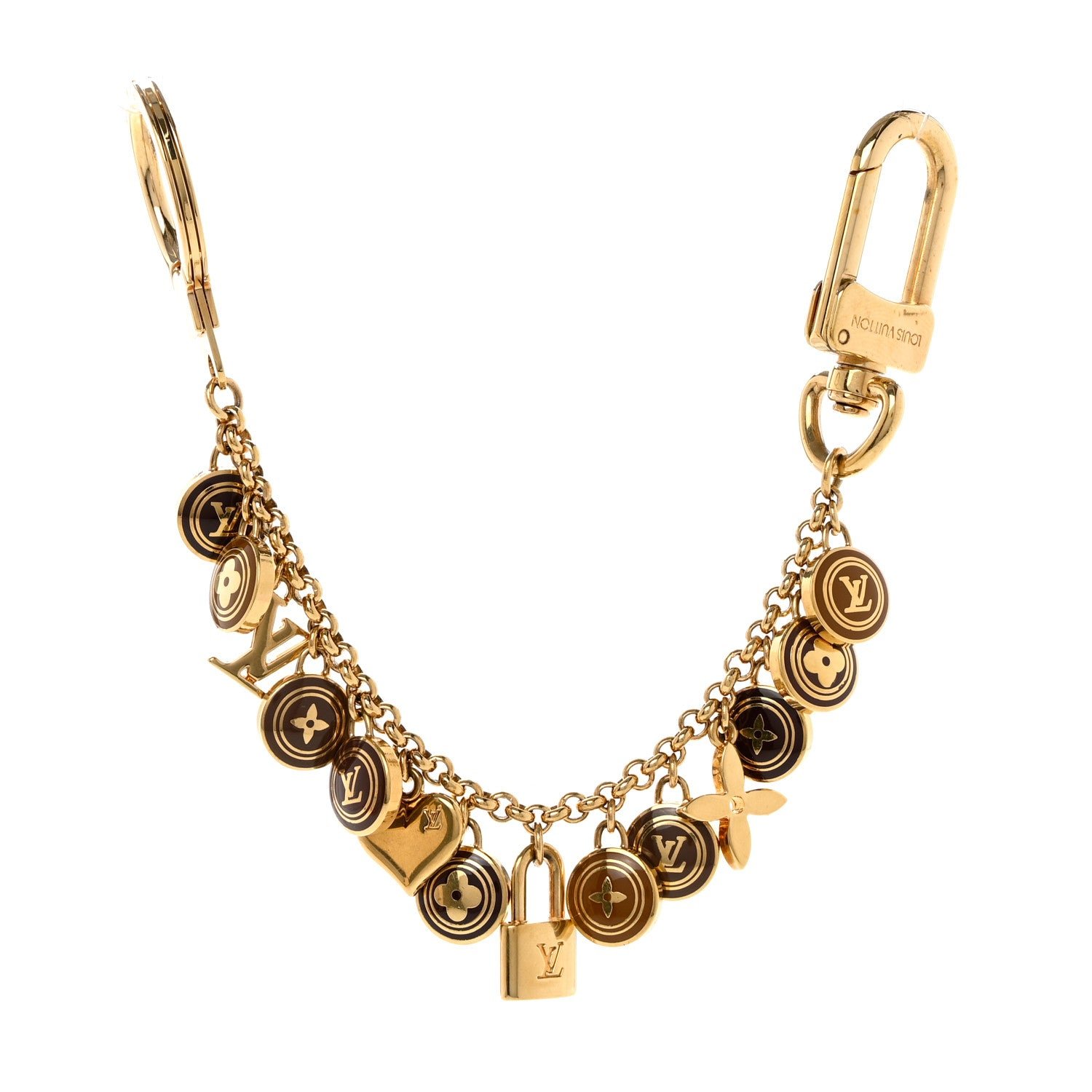 Louis Vuitton Pastilles Key Chain Bag Charm Brown