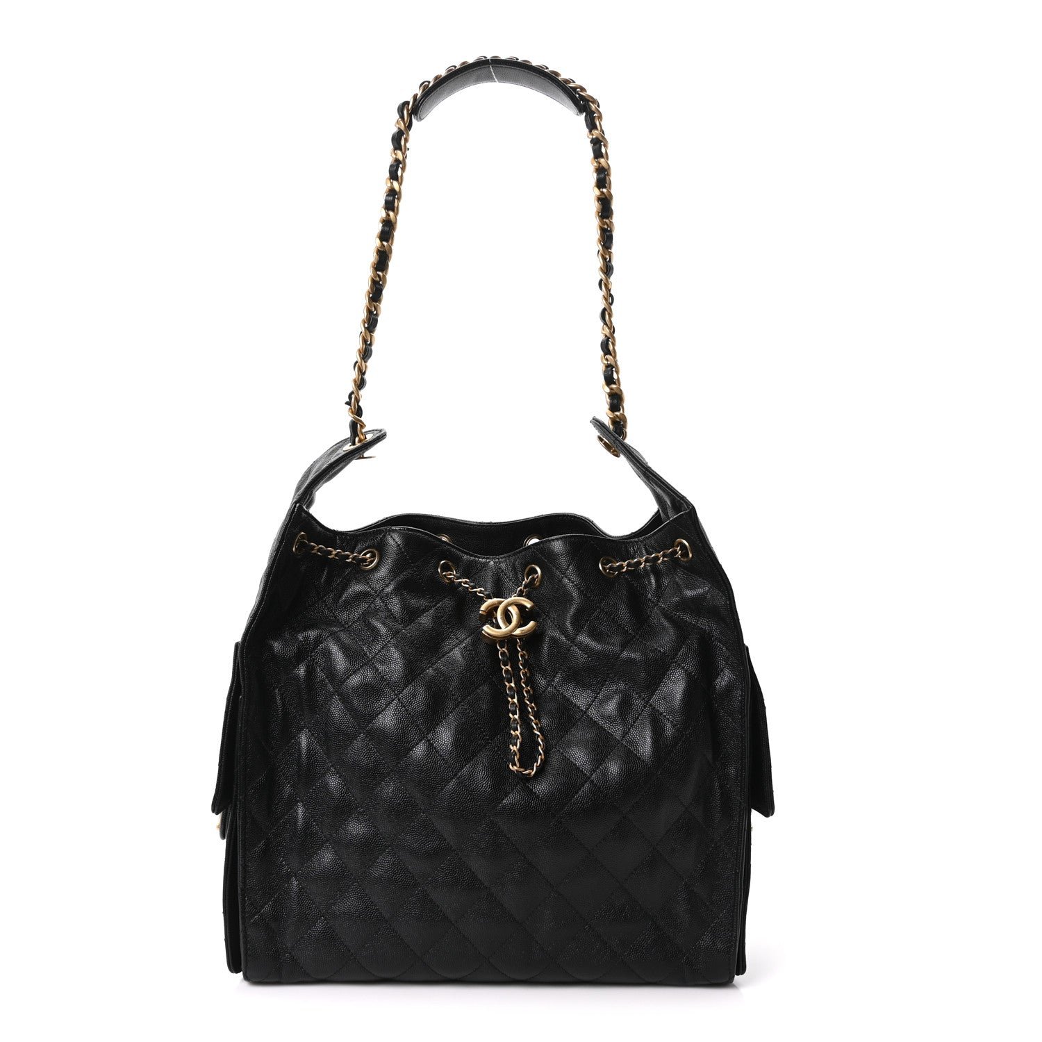 Chanel Caviar Quilted Medium Chanel 25 Handbag Black