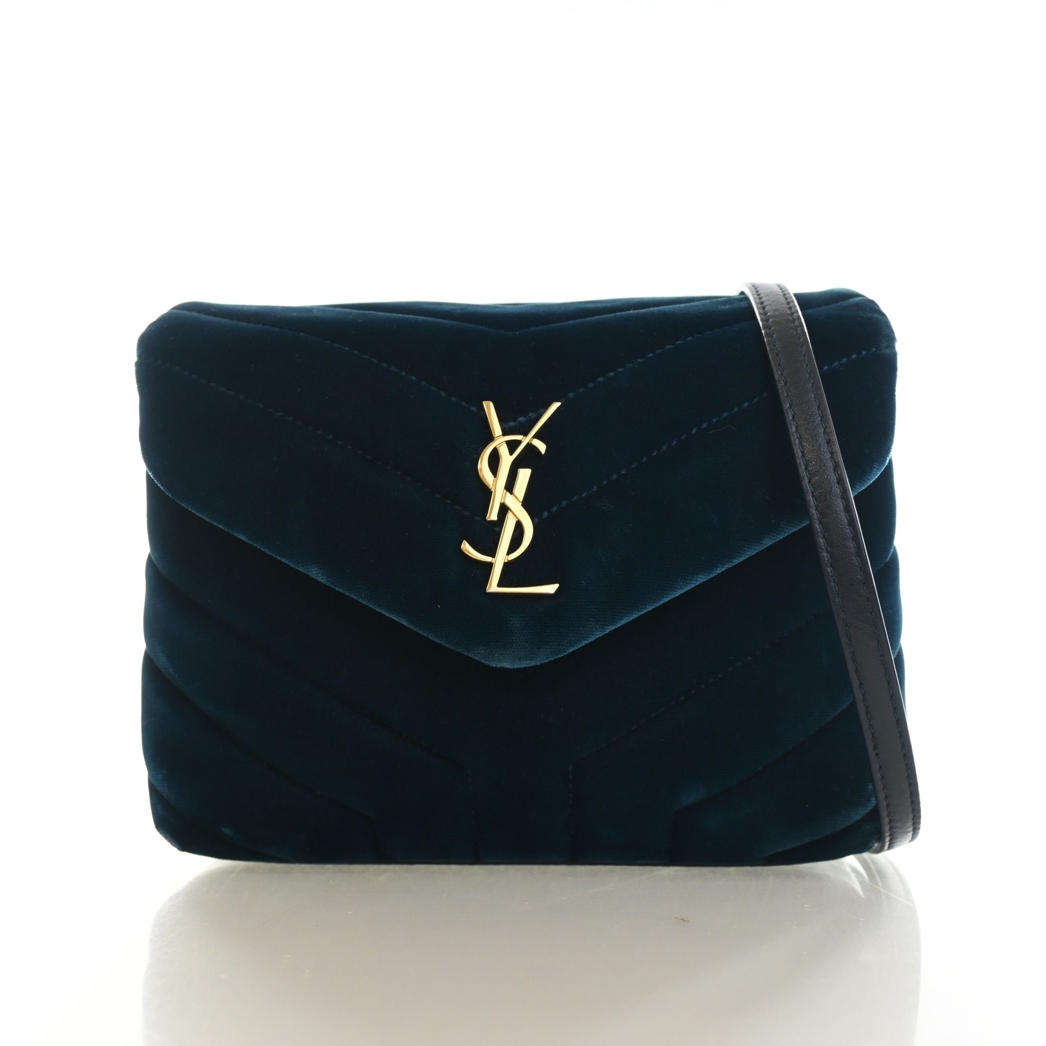 Small Matelassé Velvet Monogram LouLou Shoulder Bag