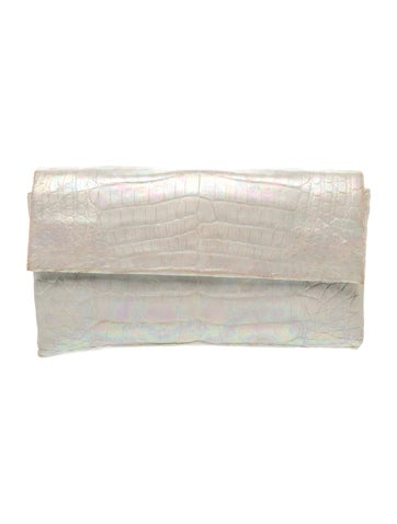 Embossed Leather Clutch