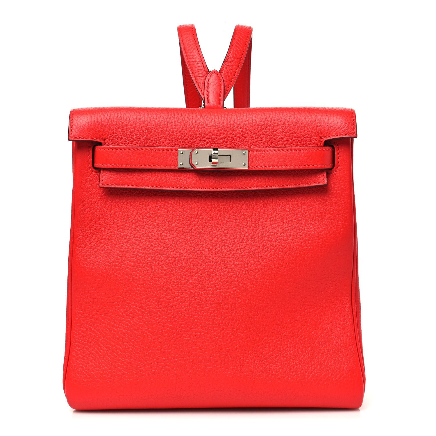 Hermes Taurillon Clemence Kelly Ado Backpack Rouge De Coeur