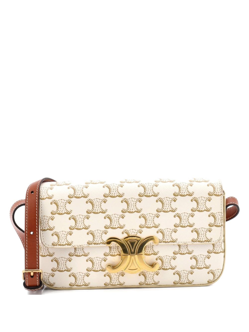 Triomphe East-West Triomphe Coated Canvas shoulder bag