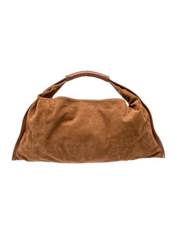 Suede Top Handle Bag