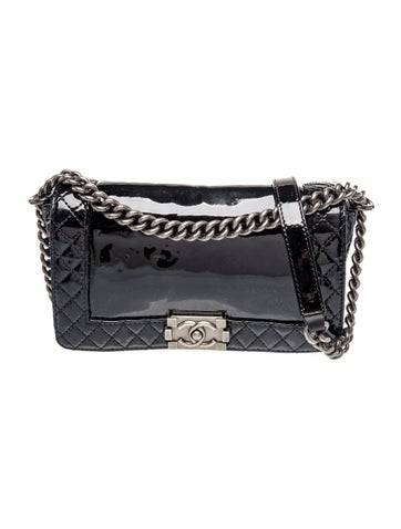 Medium Patent Reverso Boy Bag