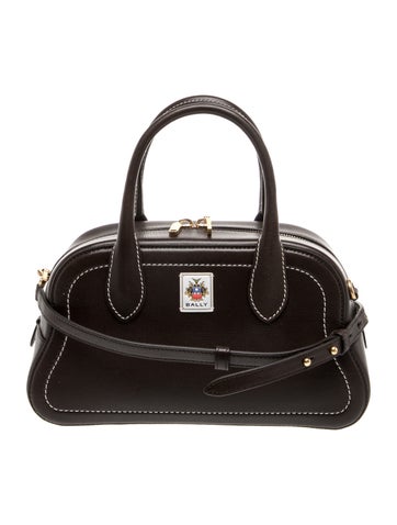 Bally Leather Top Handle Bag