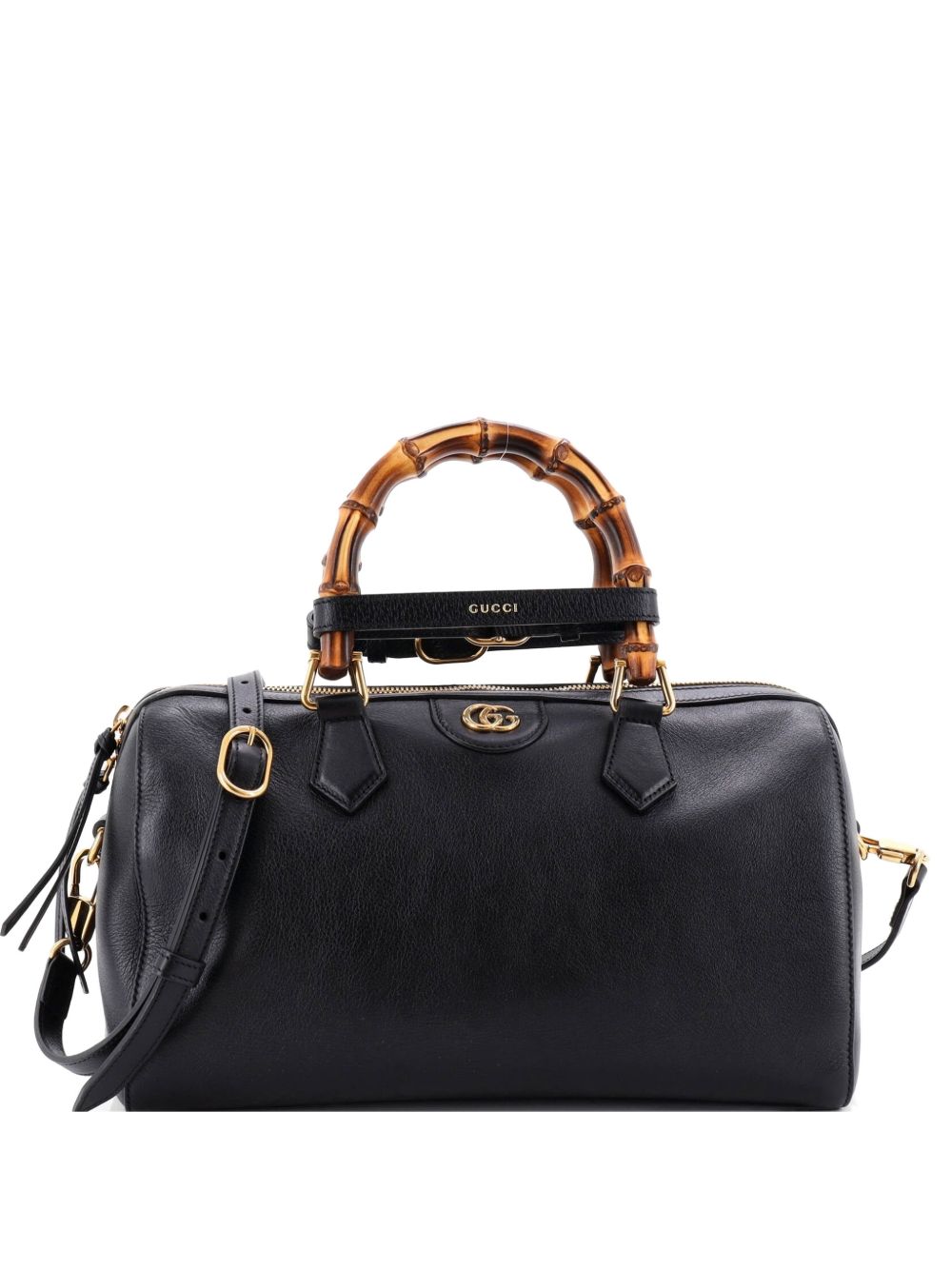 Diana NM Bamboo Handle Boston Bag Leather handbag