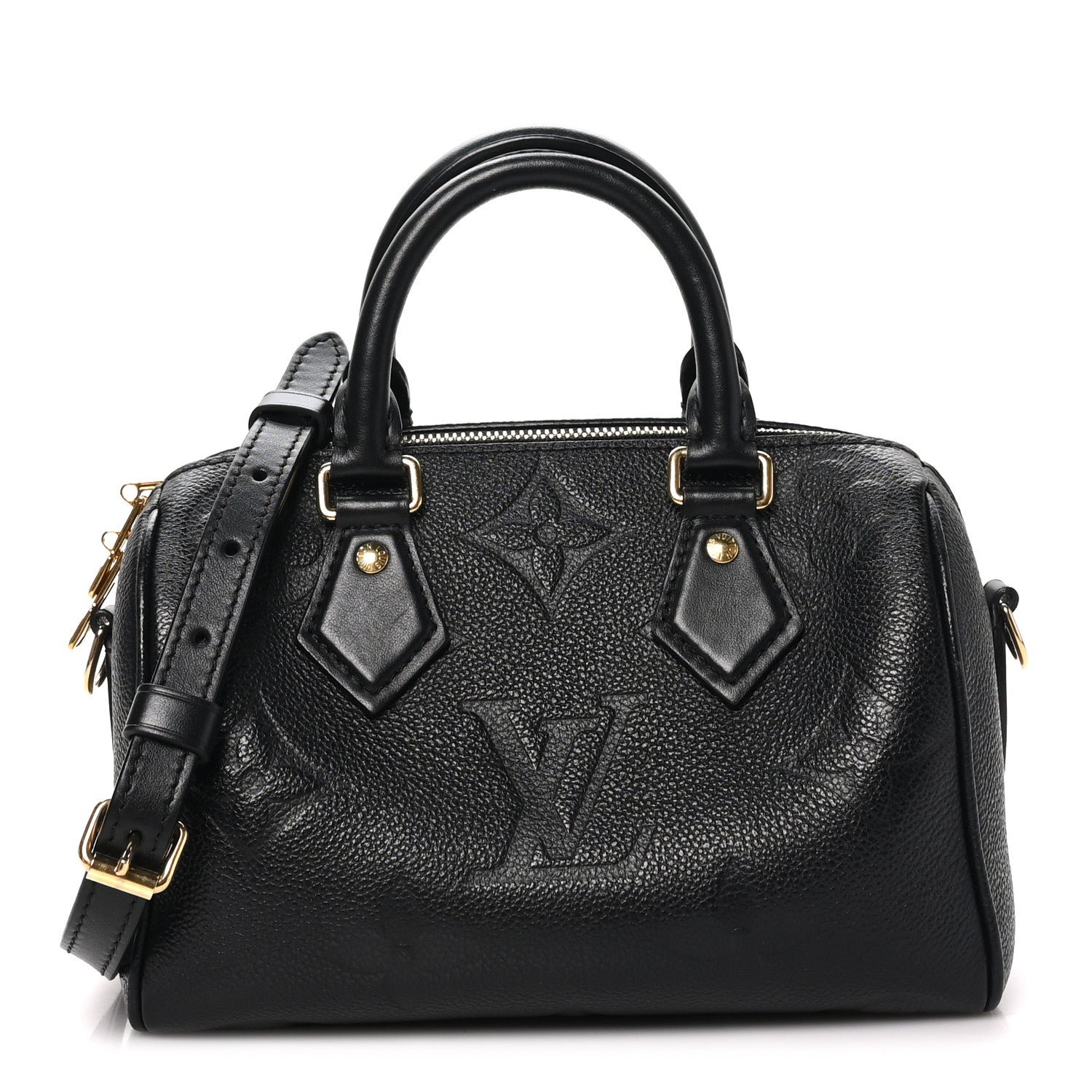 Louis Vuitton Empreinte Monogram Giant Speedy Bandouliere 20 Black