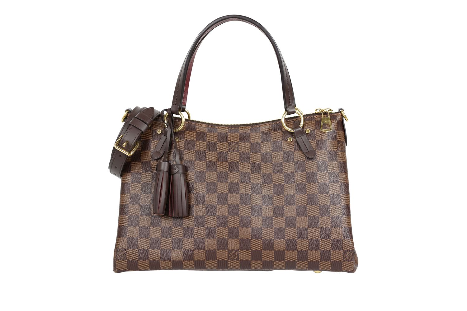 Louis Vuitton Lymington Bag, Damier Ebene Canvas and Gold Hardware,  Preowned in Box WA001