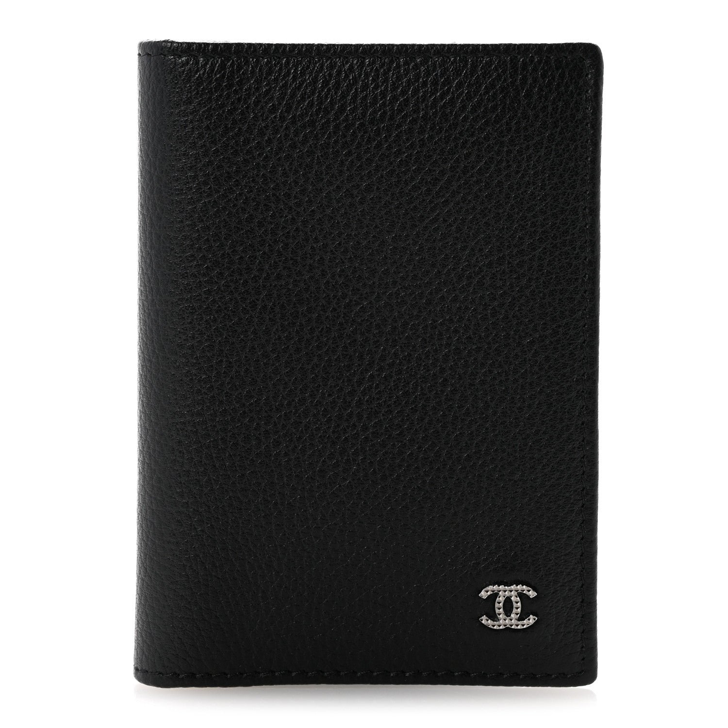 Chanel Grained Calfskin Brilliant Card Holder Black
