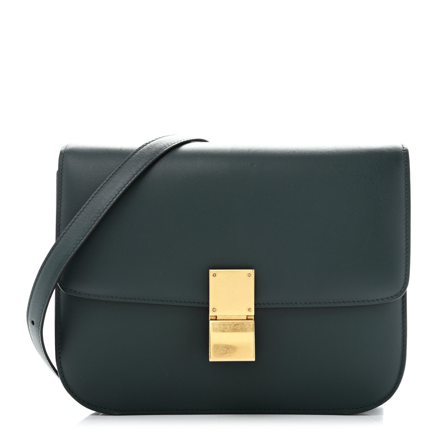 Celine Box Calfskin Medium Classic Box Flap Bag Amazone