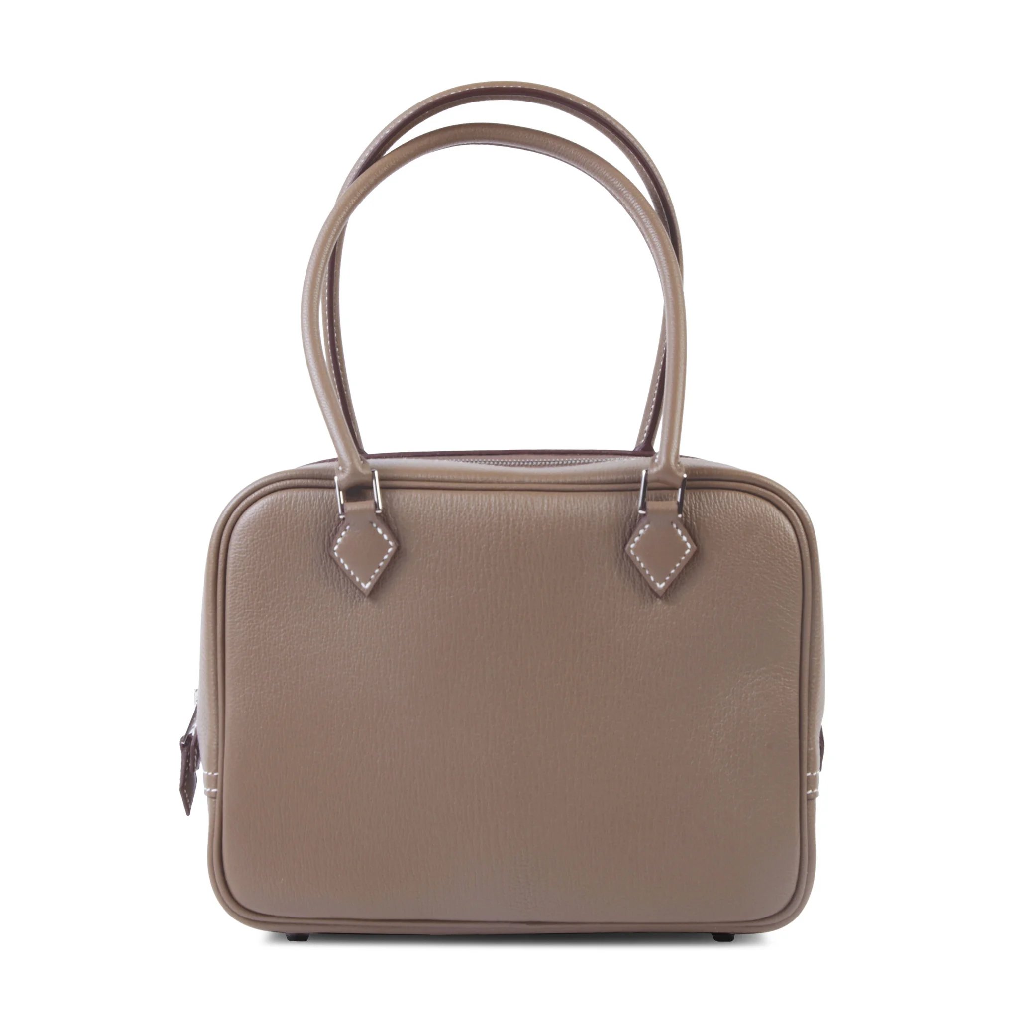 Hermes Plume Mini Etoupe (18) Chevre Palladium hardware K (2025)