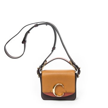 Leather Mini C Crossbody