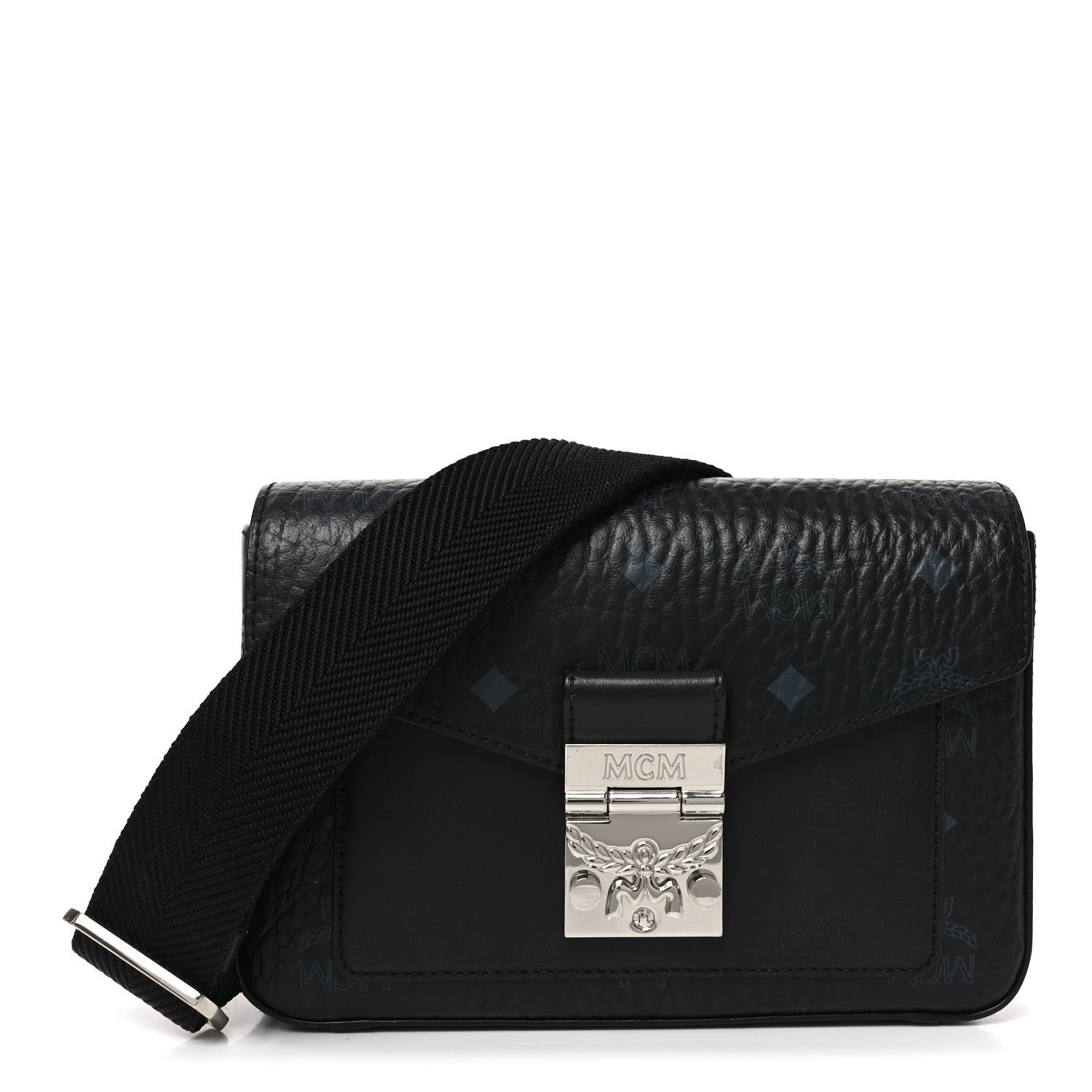 MCM MCM Visetos Small Millie Crossbody Belt Bag Black
