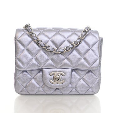 Calfskin Square Classic Flap Bag Mini