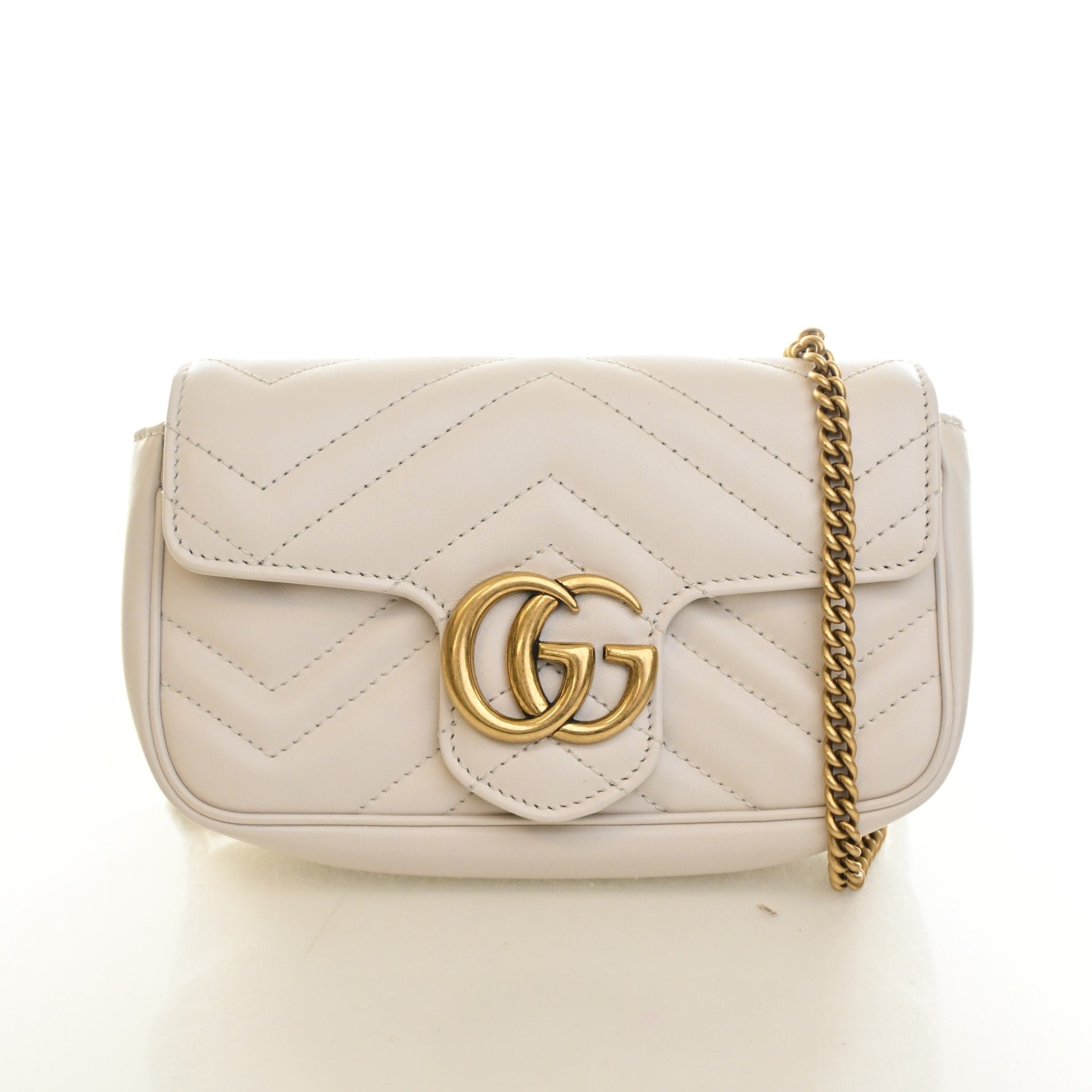 Gucci Super Mini Calfskin Marmont Flap Bag