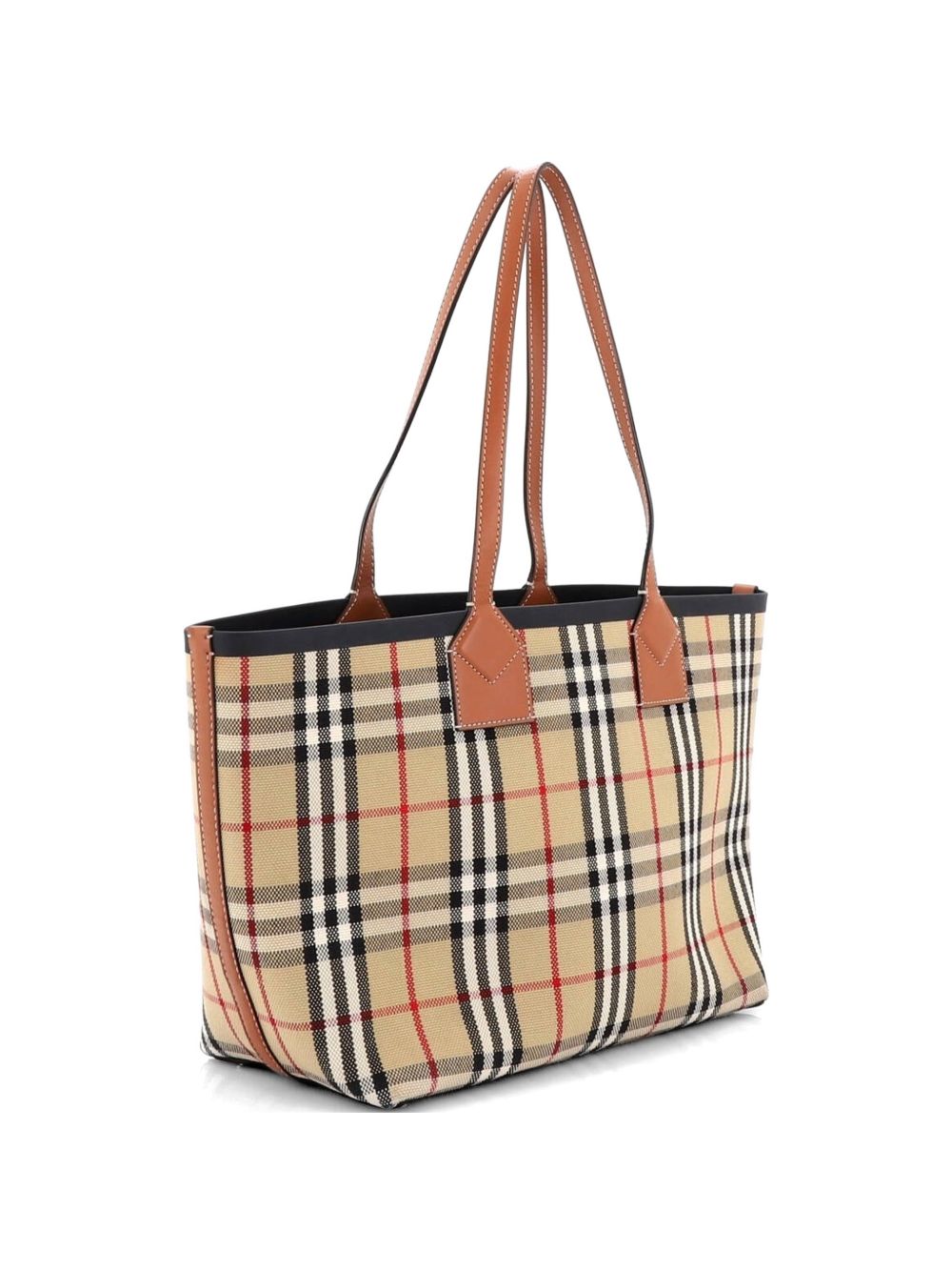 London Vintage Check Canvas Small tote bag