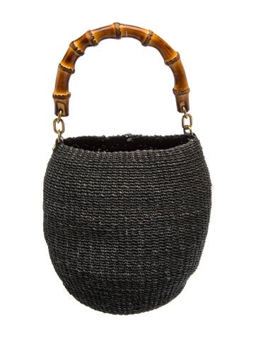Raffia Bucket Bag