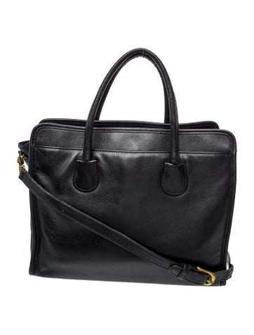 Leather Top Handle Bag
