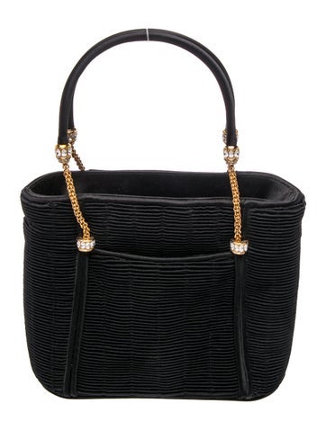 Satin Top Handle Bag