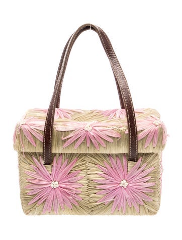 Straw Top Handle Bag