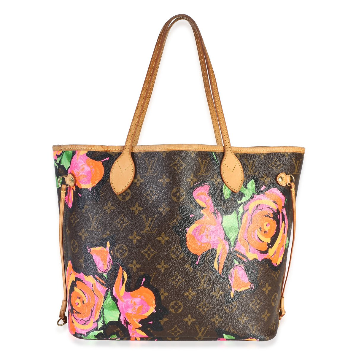 Louis Vuitton x Stephen Spouse Monogram Canvas Rose Neverfull MM