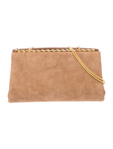 Judith Leiber Suede Shoulder Bag