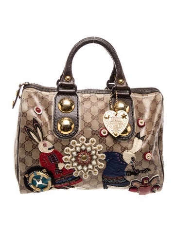 GG Crystal Top Handle Bag