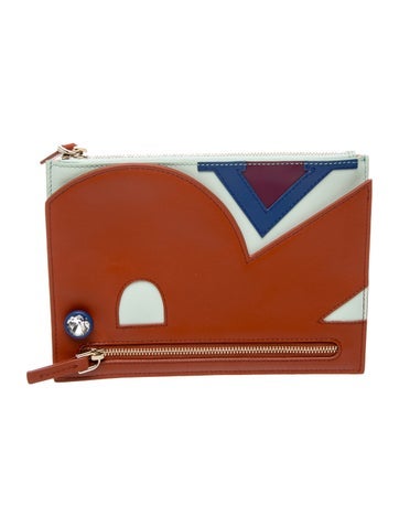 Roger Vivier Leather Clutch w/ Tags