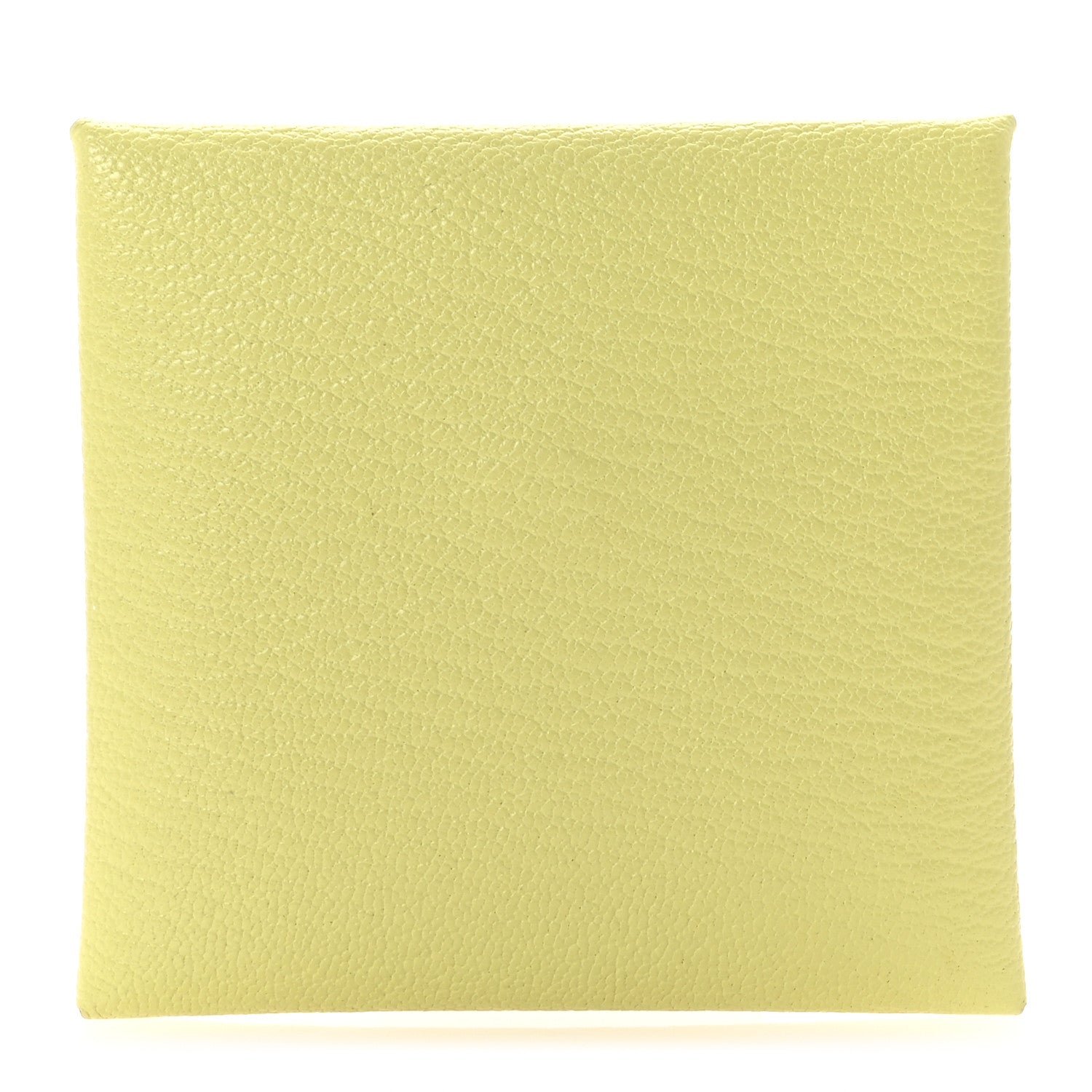 Hermes Chevre Mysore Bastia Verso Coin Purse Jaune Bourgeon Nata