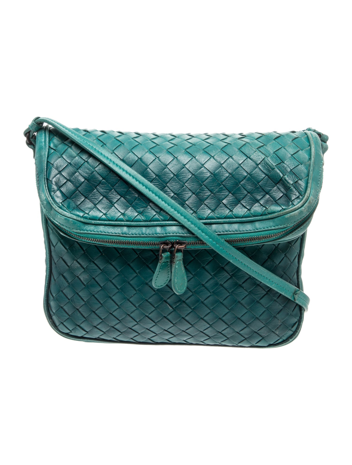 Intrecciato Crossbody Bag Vintage