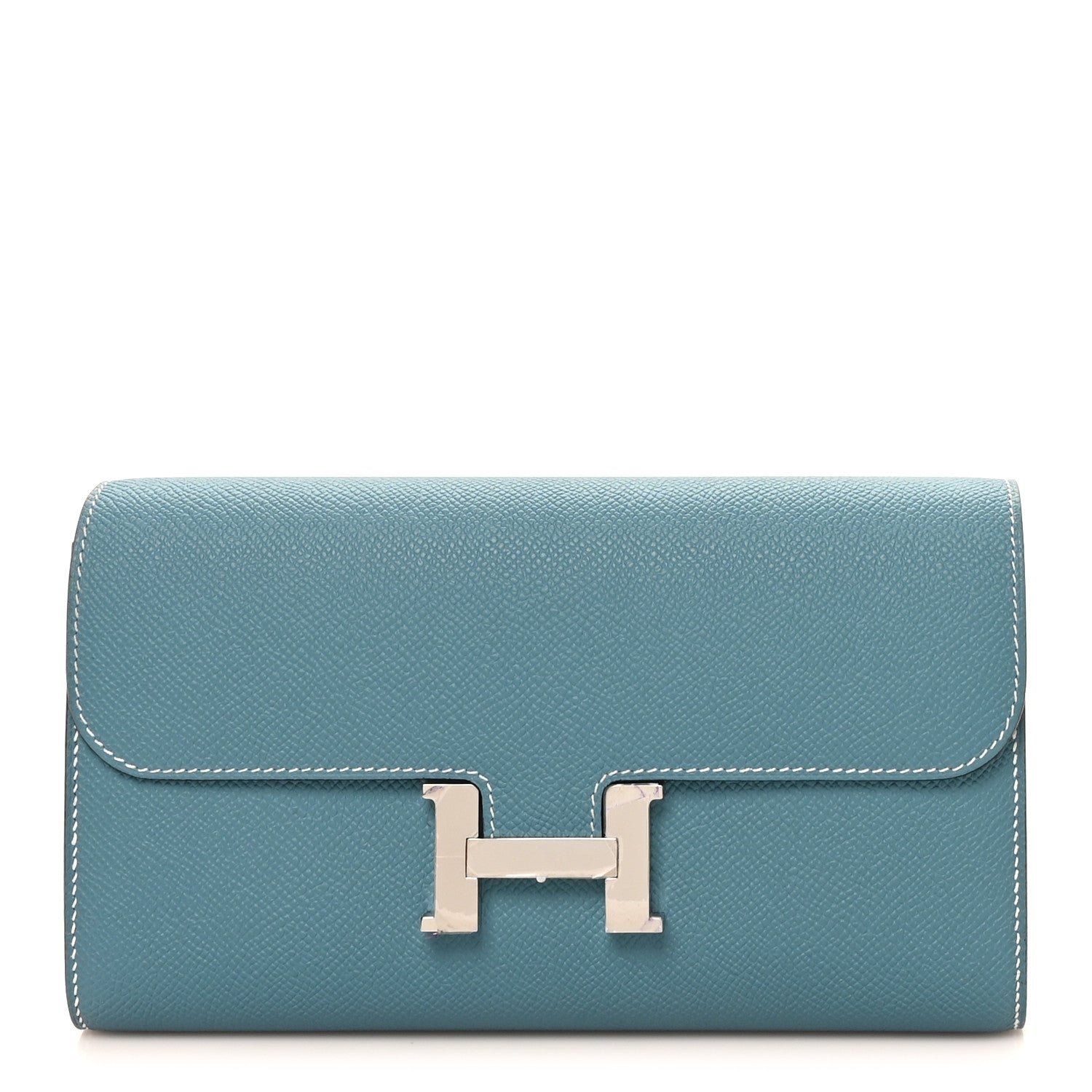 Hermes Epsom Constance Wallet To Go New Bleu Jean