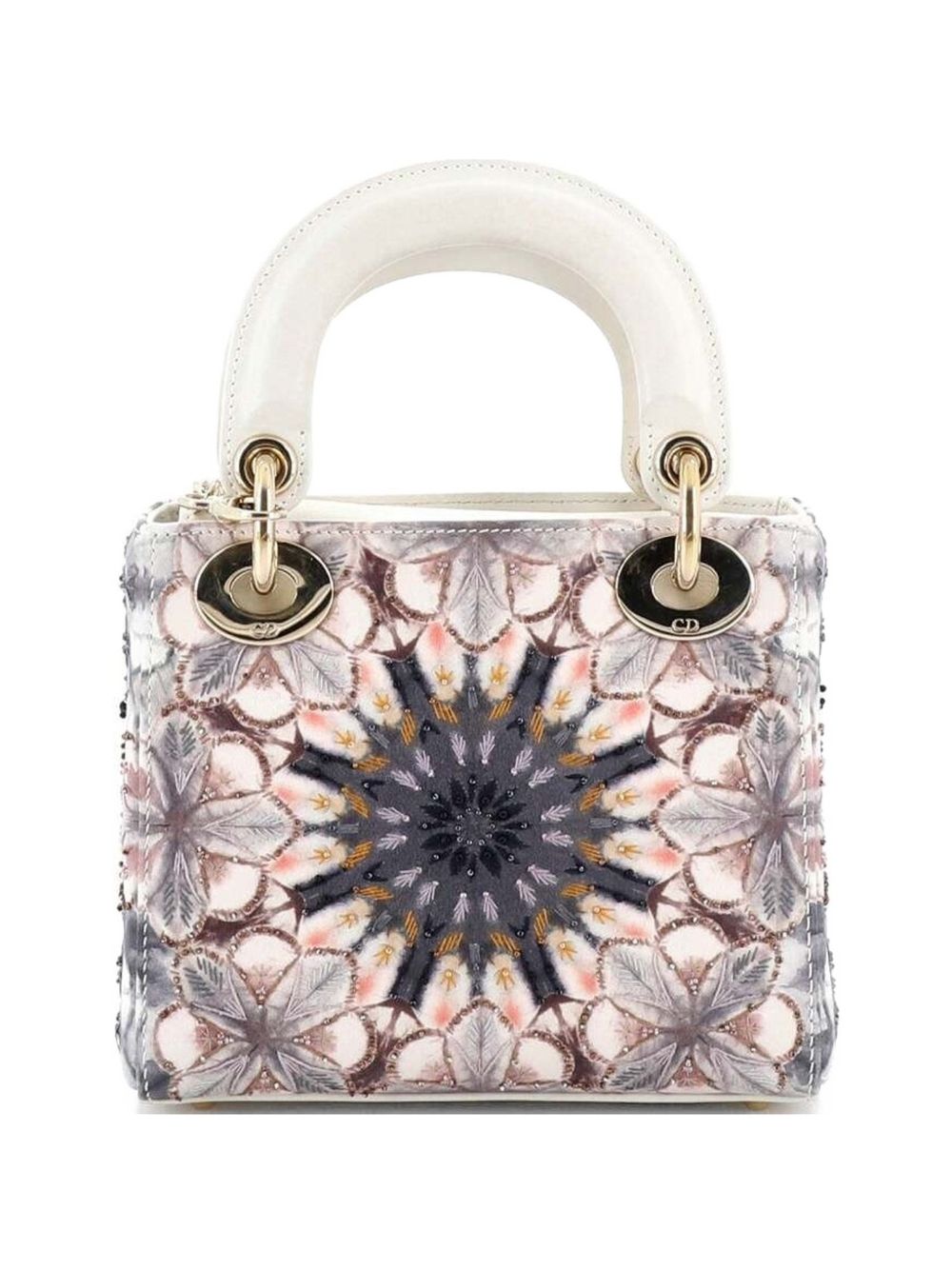 Dior Lady Dior Chain Bag Embroidered Calfskin Mini satchel