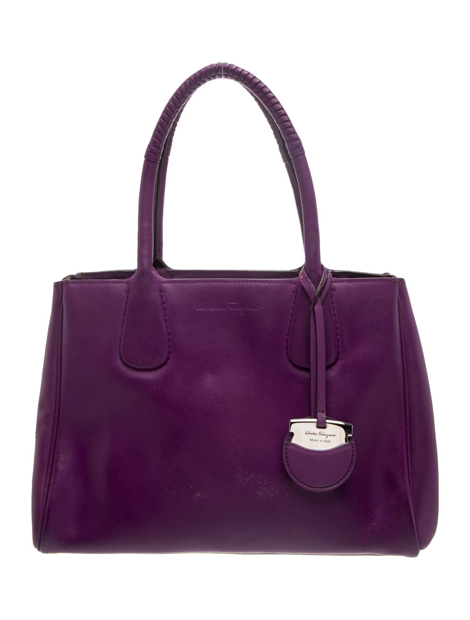 Leather Top Handle Bag