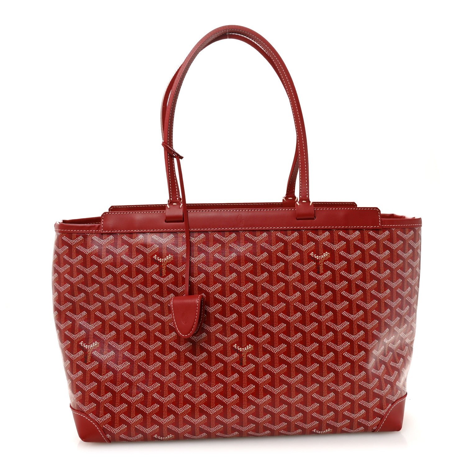 Goyard Goyardine Bellechasse Biaude MM Tote Red