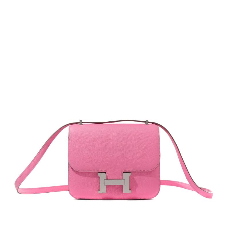 5p Bubblegum Pink Epsom Mini Constance 18 Palladium Hardware, 2020