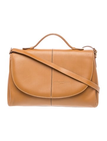 Courreges Leather Top Handle Bag