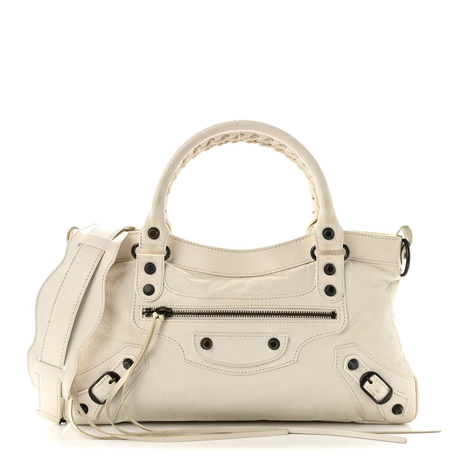 Balenciaga Agneau Classic Hardware First White Light