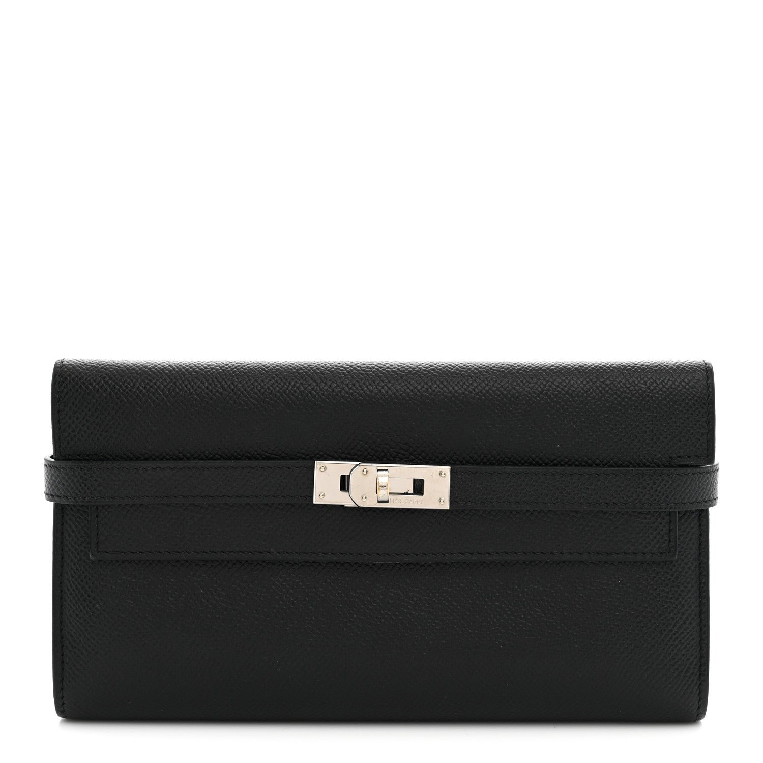 Hermes Epsom Kelly Longue Wallet Black