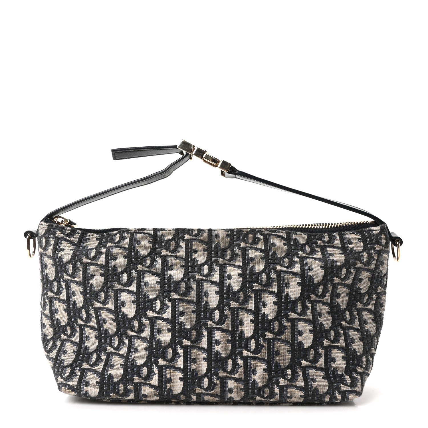Christian Dior Oblique Medium Diortravel Nomad Pouch Blue