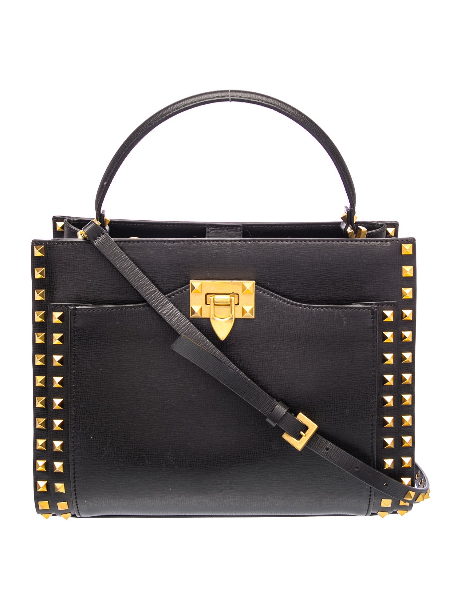 Rockstud Top Handle Bag