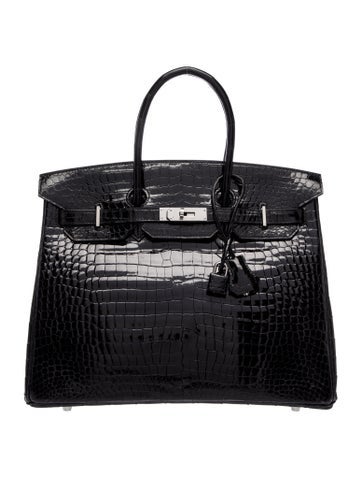 Shiny Porosus Crocodile Birkin 35