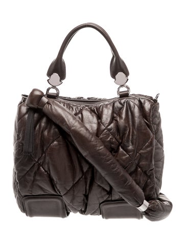 Moncler Leather Top Handle Bag
