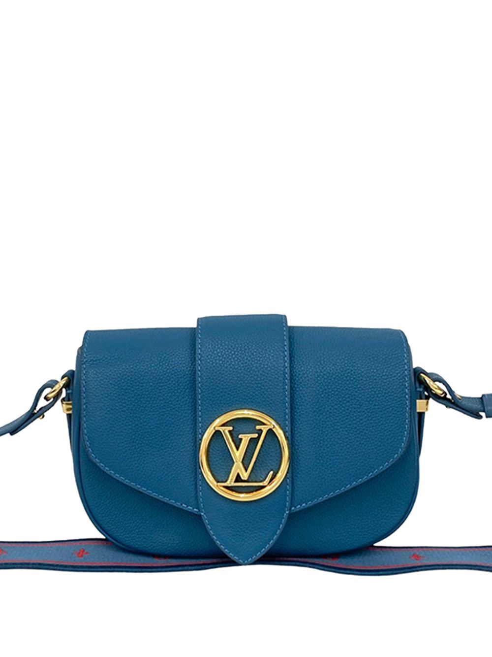 2021 Grained Calfskin LV Pont 9 Soft MM crossbody bag