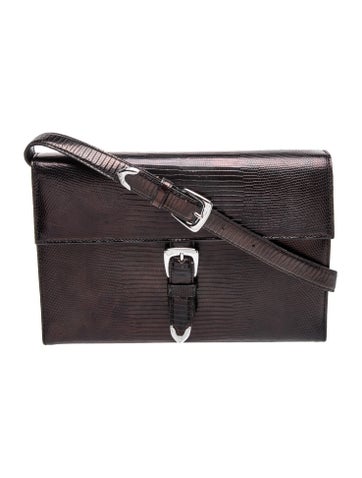 Embossed Leather Shoulder Bag