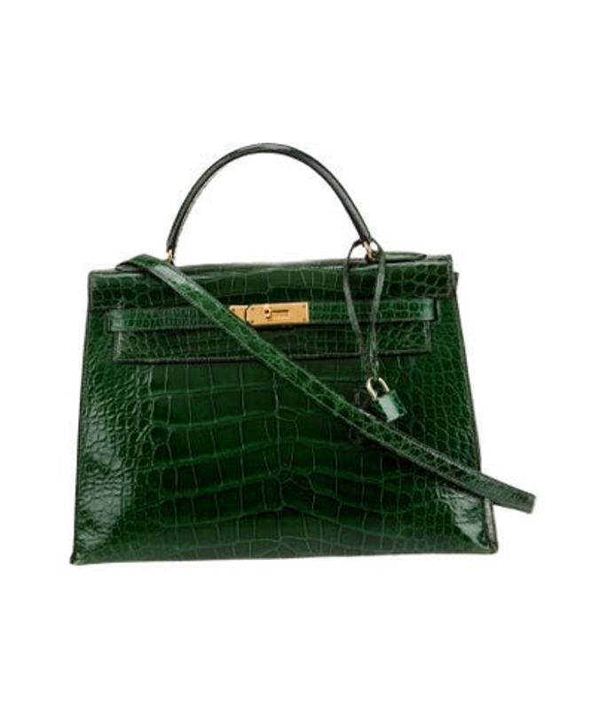 Hermes Shiny Alligator Kelly Sellier 32