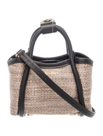 Max Mara Straw Bucket Bag