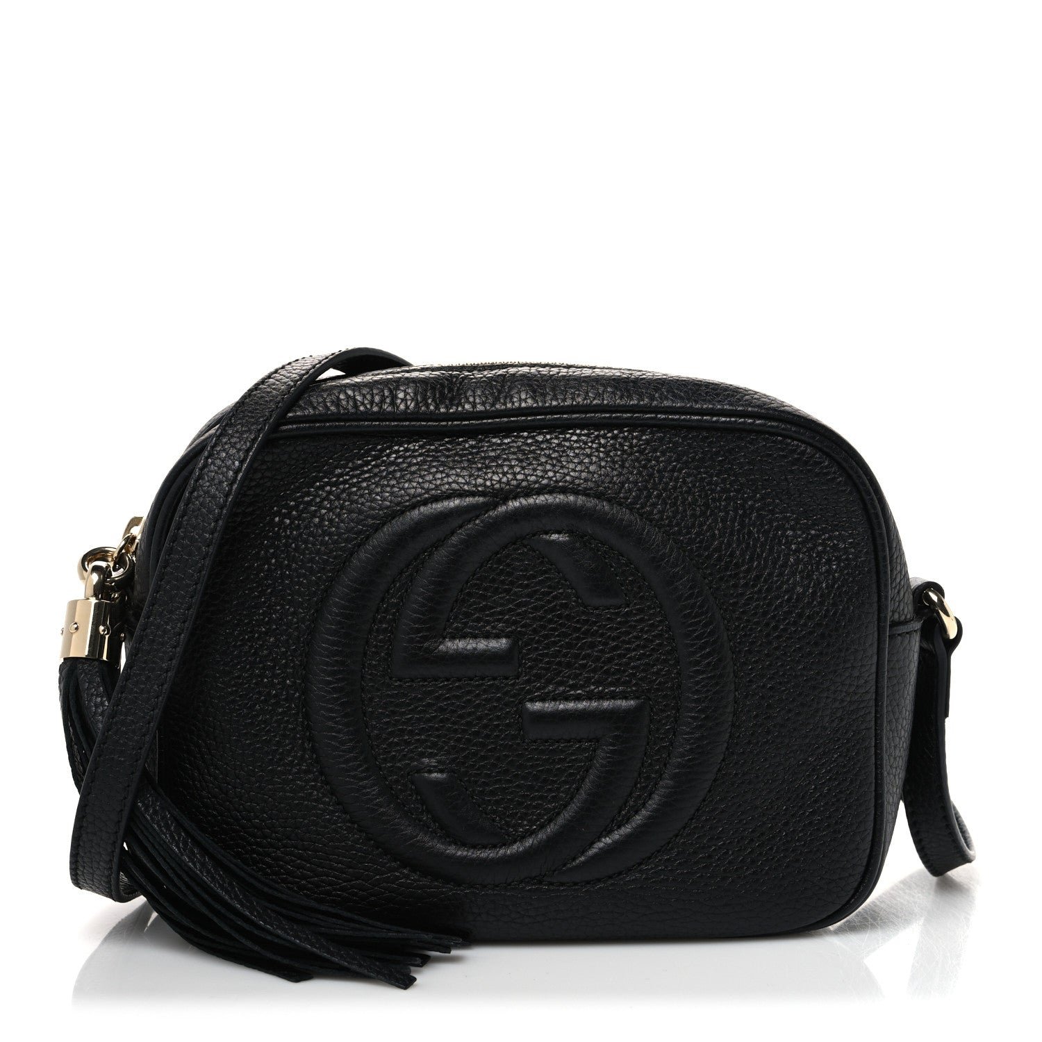 Gucci Pebbled Calfskin Small Soho Disco Bag Black