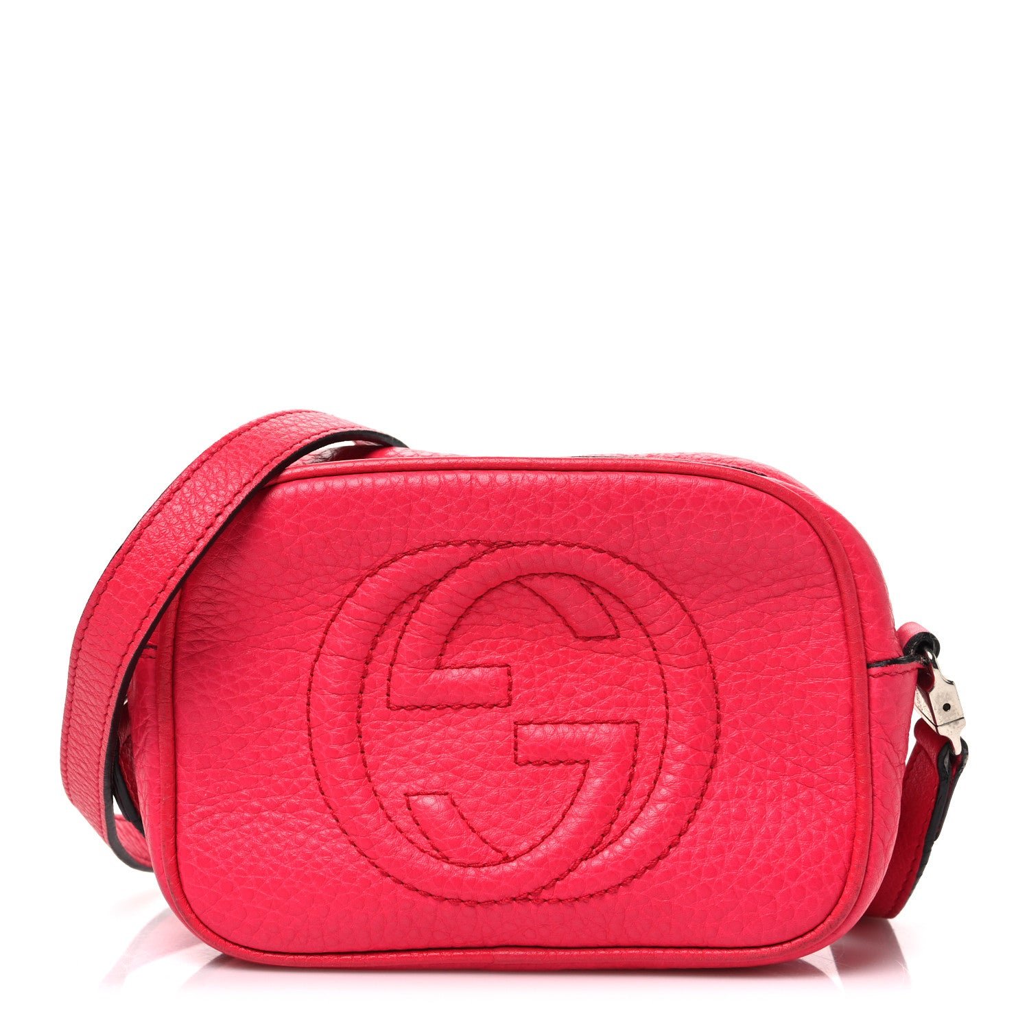 Gucci Pebbled Calfskin Children's Mini Soho Disco Messenger Bag Pink