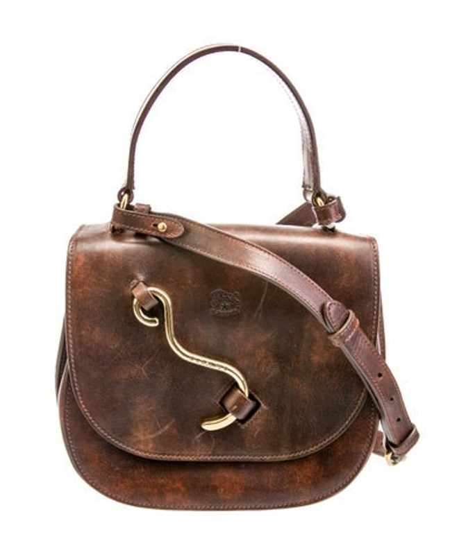 Il Bisonte Bisonte Leather Top Handle Bag